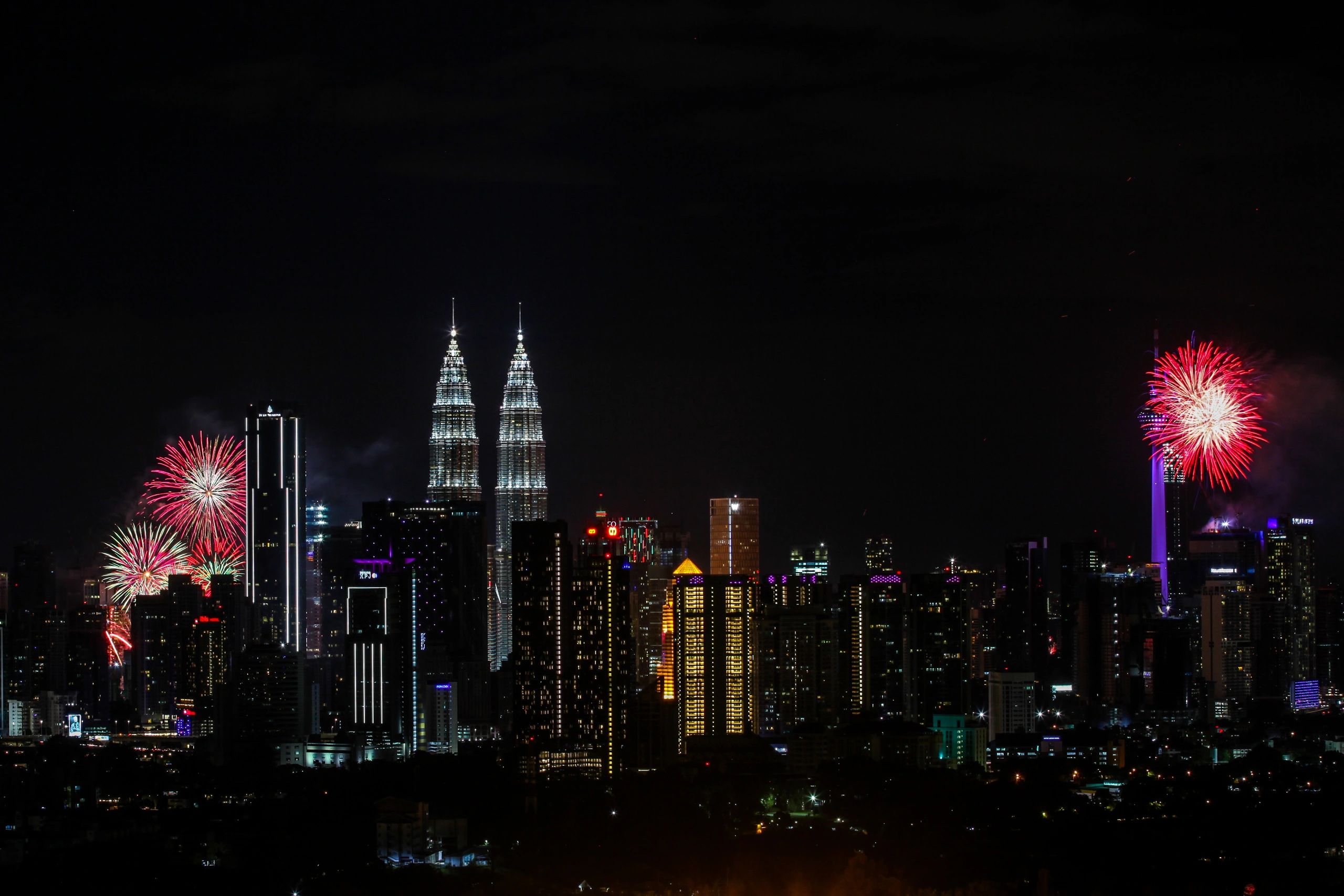 Kuala Lumpur skyline at night