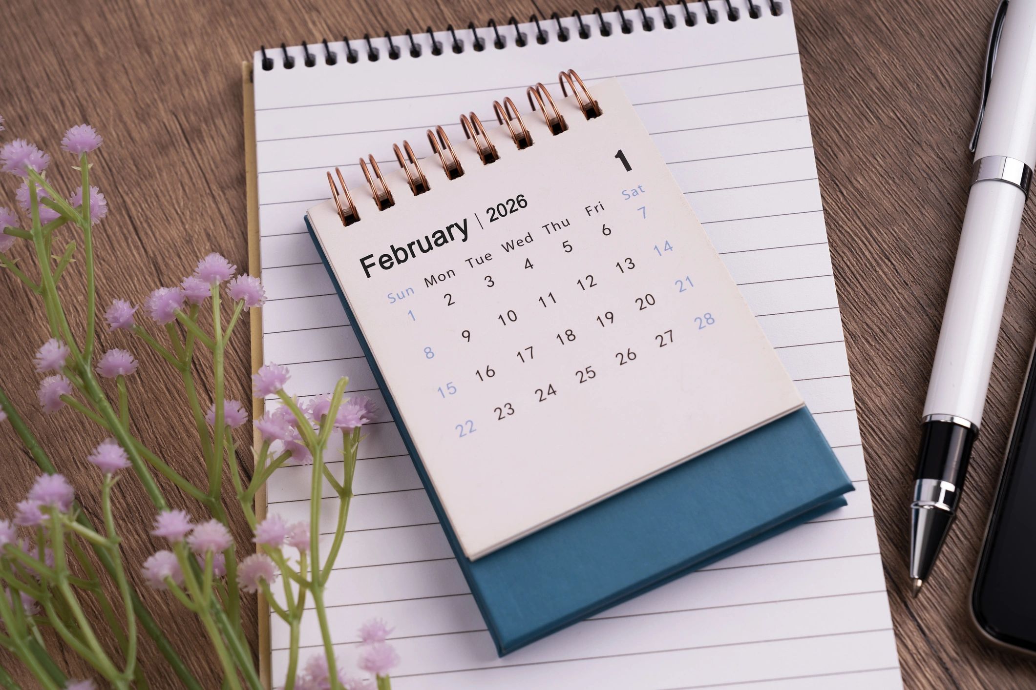 Travel planning items on a desk